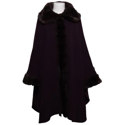 Cape (Violet) de Damo Donna Acétate, Cachemire, Polyamide, Laine