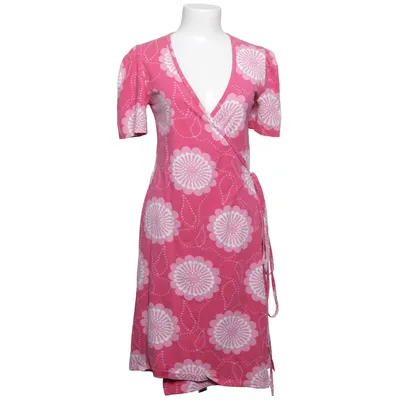 Wrap dress (Pink, White) from Nanso Cotton, Elastane, Modal