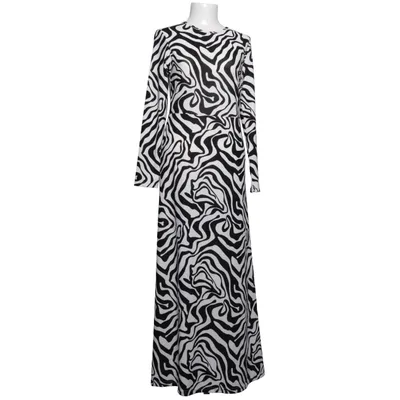 Maxi dress (Black, White) from Tofisa Elastane, Polyester