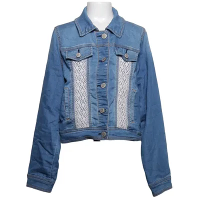 Denimjakke (Blå, Hvid) fra Cat & Jack Bomuld, Elastan, Genanvendt polyester