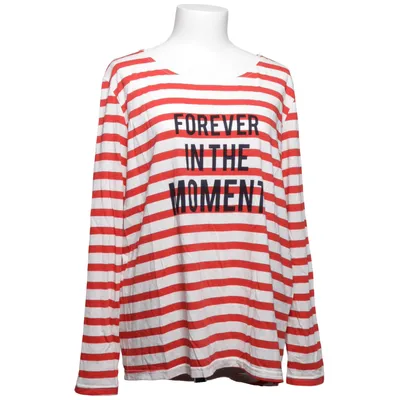 Long sleeve T-shirt (Red, White) from SuZa Cotton, Modal