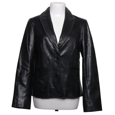 Leather blazer (Black) from Saki