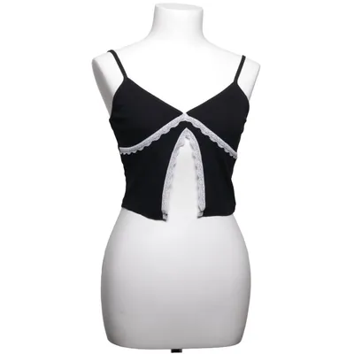 Crop Top (Schwarz, Weiß) von Neon & Nylon
