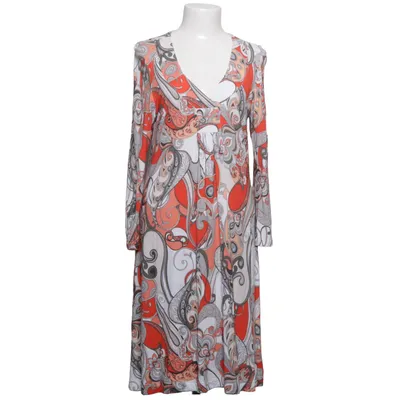 Jurk (Rood, Wit, Meerkleurig) van Vera Velour Elastaan, Viscose