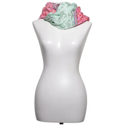 Shawl (Pink, Green, Multicolored) from Zwillingsherz Viscose, Bamboo