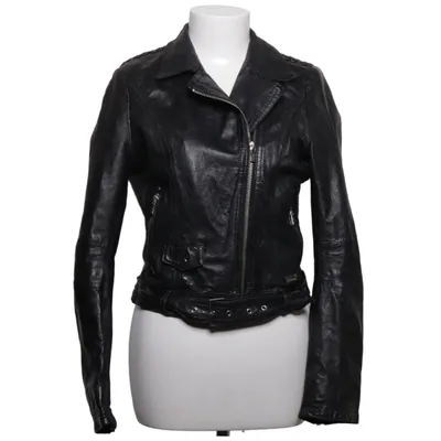 Biker jacket (Black) from Jofama by Kenza Cotton, Polyester
