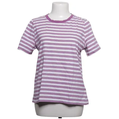 T-shirt (Lilla, Hvid) fra Tom Tailor Bomuld