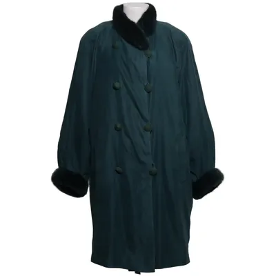 Coat (Green) from Jean Louis Scherrer Acetate, Polyamide, Polyester