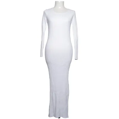 Robe longue (Blanc) de Purple Queen Acrylique, Nylon, Polyester