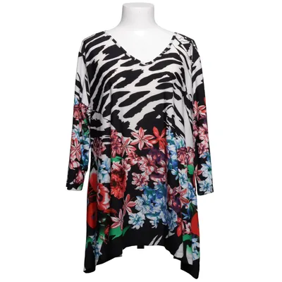 Tunika (Svart, Vit, Flerfärgad) från Elisabeth Naeem Elastan, Polyester
