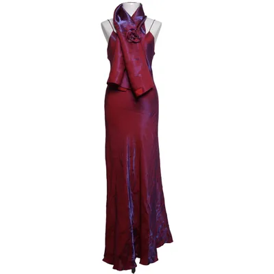 Aftenkjole (Lilla, Rød) fra Yves Calin Polyester, Viscose