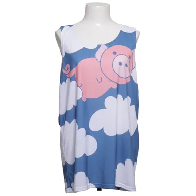 Tank Top (Blue, White, Pink) from Mr Gugu & Miss Go Polyester