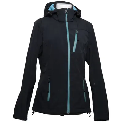 Softshell jacket (Grijs, Turquoise) van Crane Elastaan, Polyester