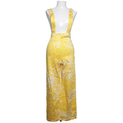 Hängselbyxor (Gul, Vit) från La Veste Bomull, Elastan