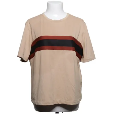 T-shirt (Beige, Sort, Brun) fra Ganni Elastan, Polyester