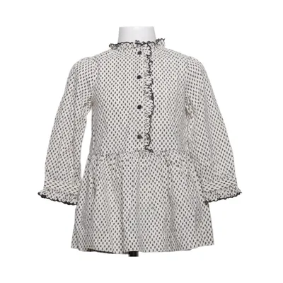 Klänning (Vit, Svart) från Petit Sézane Bomull, Polyester