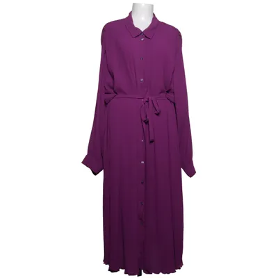 Skjortekjole (Lilla) fra Zizzi Polyester