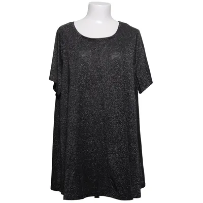 Top (Black, Silver) from XLNT by KappAhl Elastane, Metallic fiber, Polyester