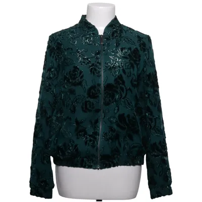 Bomberjack (Groen, Zwart) van Hallhuber Metallvezel, Polyester, Viscose