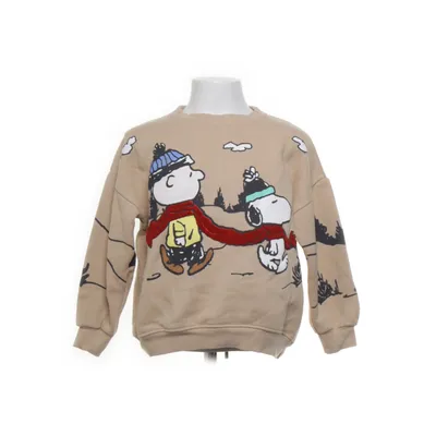 Collegetröja (Beige, Flerfärgad) från Zara x Peanuts Bomull, Elastan