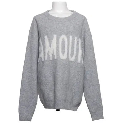 Sweater (Gray, White) from KappAhl Acrylic, Elastane, Polyamide, Polyester, Wool