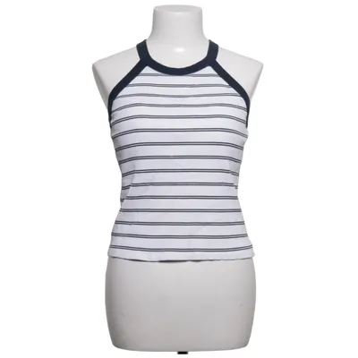 Tank Top (White) from Uniqlo Cotton, Elastane, Polyamide, Polyester