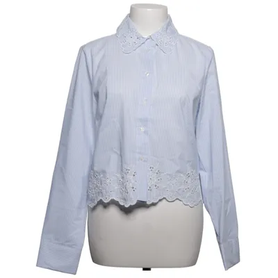 Chemise (Bleu, Blanc) de Zara Coton, Polyester