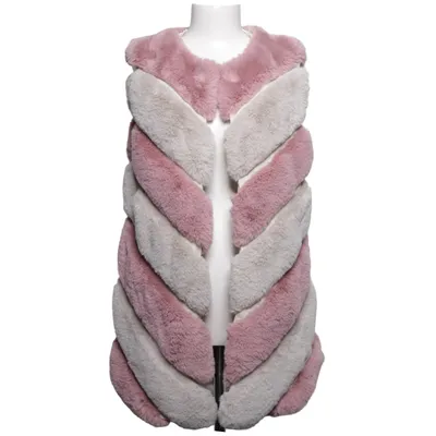 Outer vest (Pink, Gray, Multicolored) from Yu & Me Polyester