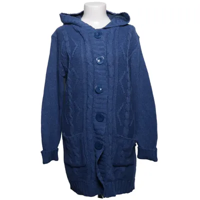 Cardigan (Blå) fra Foglie Rosse Kashmir, Bomuld, Uld