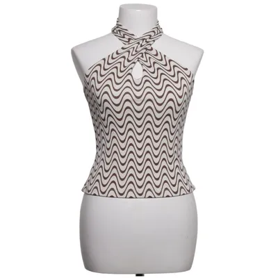 Halter neck top (Beige, Brown) from Envii Elastane, Polyester