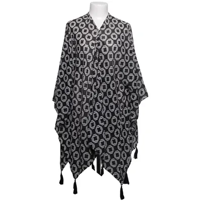 Kimono (Sort, Hvid) fra MyWear Woman Polyester