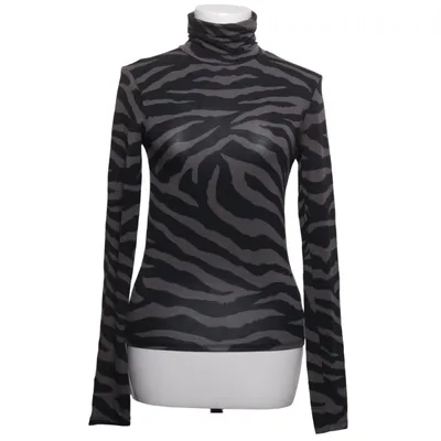 Polotröja (Brun, Svart) från Gina Tricot Elastan, Viskos