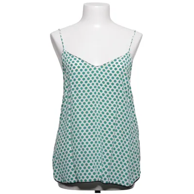Tank Top (Green, White) from Schumacher Silk