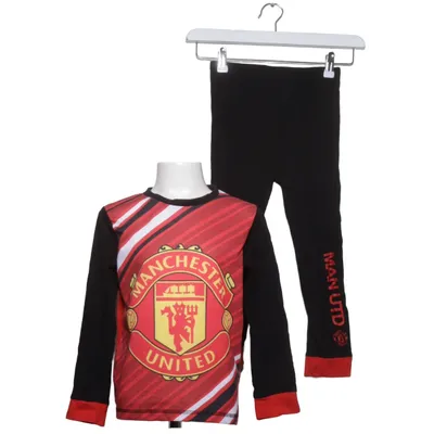 Pyjamasz (Sort, Rød, Flerfarvet) fra Manchester United Bomuld, Polyester
