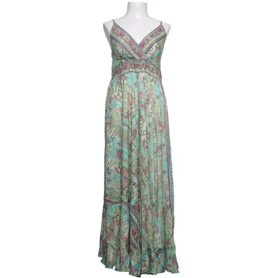 Maxi dress (Green, Multicolored) from Corte Hindu Silk
