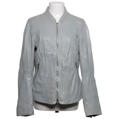 Veste en cuir (Gris) de Jilani Collection