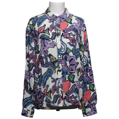 Bluse (Weiß, Mehrfarbig) von Pom Amsterdam Viskose