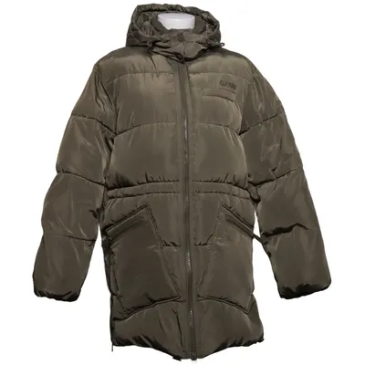 Wintermantel (Grün) von Ganni Polyamid, Recyceltes Polyester