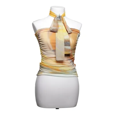Tube top (Yellow, Orange, Multicolored) from Zara Elastane, Polyester