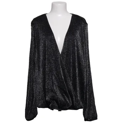 Blouse portefeuille (Noir) de Glamorous Curve Polyamide, Polyester