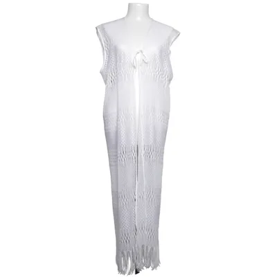 Beach dress (White) from Damella Elastane, Polyamide, Polyester