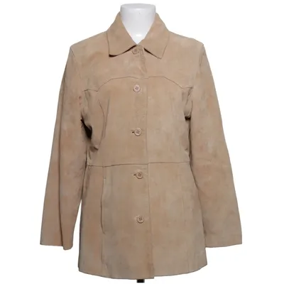 Leather jacket (Beige) from Cappuccini Suede