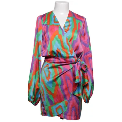 Wrap dress (Pink, Multicolored) from Never Fully Dressed