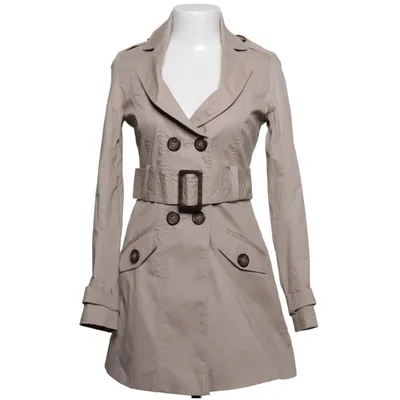 Trench coat (Beige) from Jane Norman Cotton, Elastane, Polyester