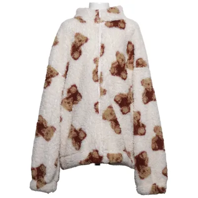 Fleecejakke (Hvid, Brun) fra Destination Polyester
