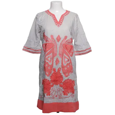 Dress (Beige, Red) from Message Cotton, Polyester