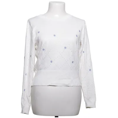 Sweater (Hvid, Blå) fra Noella Bomuld, Viscose