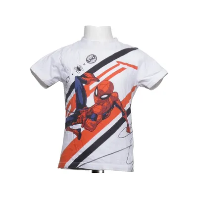 T-shirt (Vit, Röd, Svart) från Marvel Spiderman Bomull