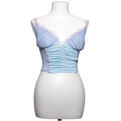 Crop top (Blue, Purple) from Nova Vintage Elastane, Polyamide, Polyester