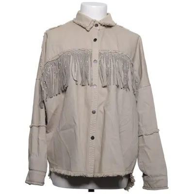 Jeansjacka (Beige) från Zara Bomull